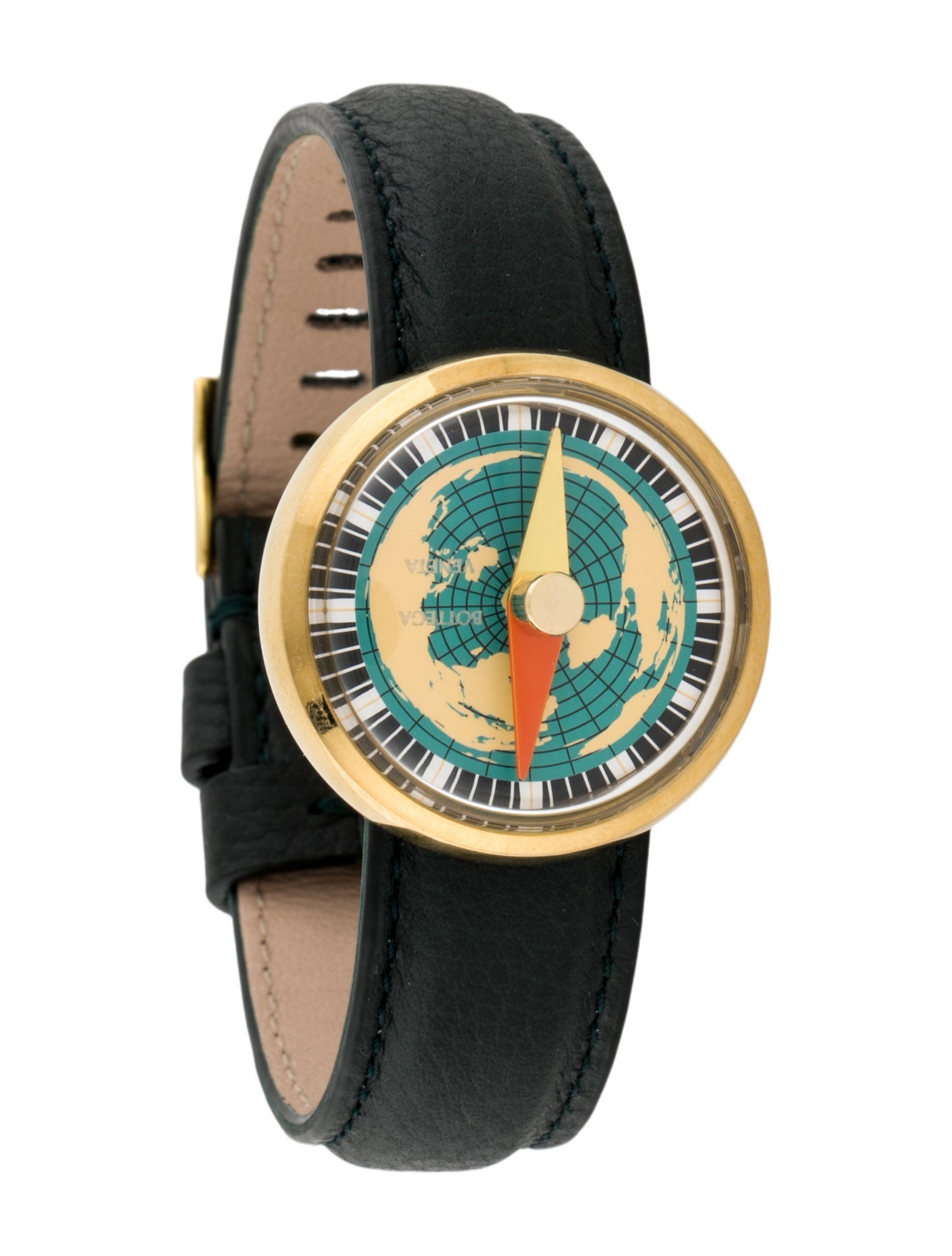 Bottega Veneta Compass Leather Wrap Bracelet