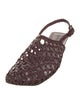 Bottega Veneta Intrecciato Weave Leather Slingback Flats
