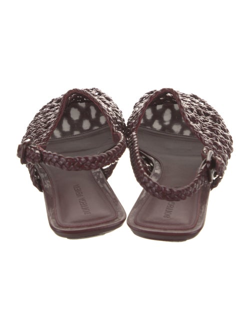 Bottega Veneta Intrecciato Weave Leather Slingback Flats