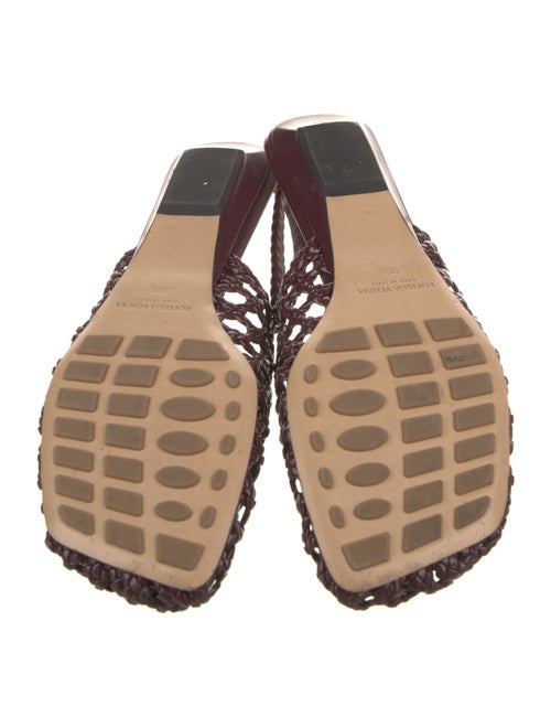 Bottega Veneta Intrecciato Weave Leather Slingback Flats