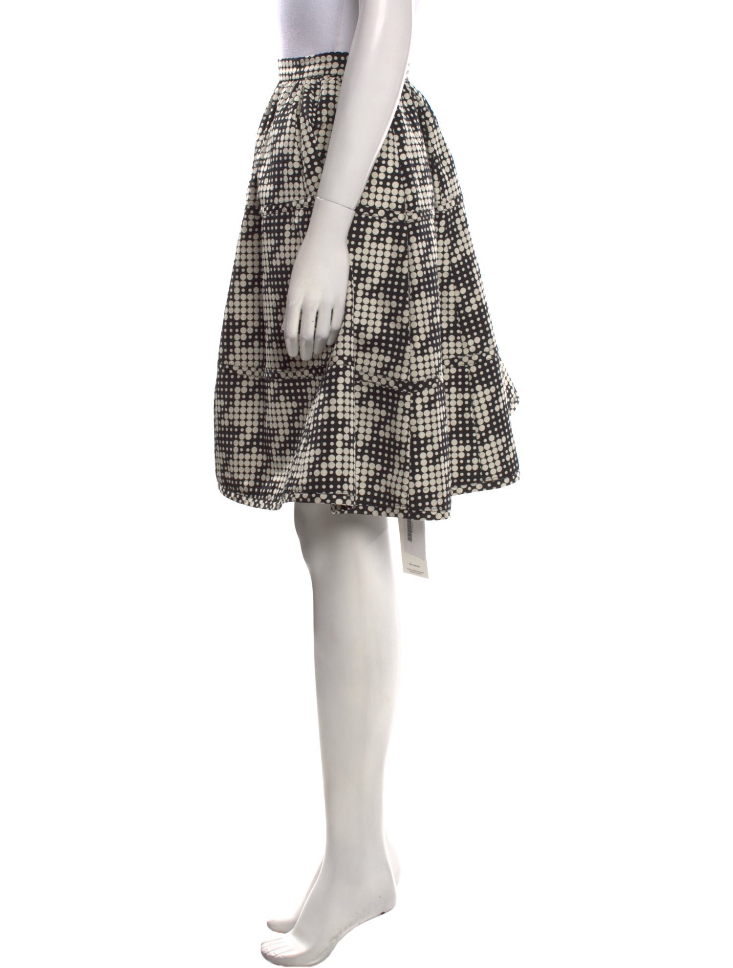 Bottega Veneta Houndstooth Print Knee-Length Skirt