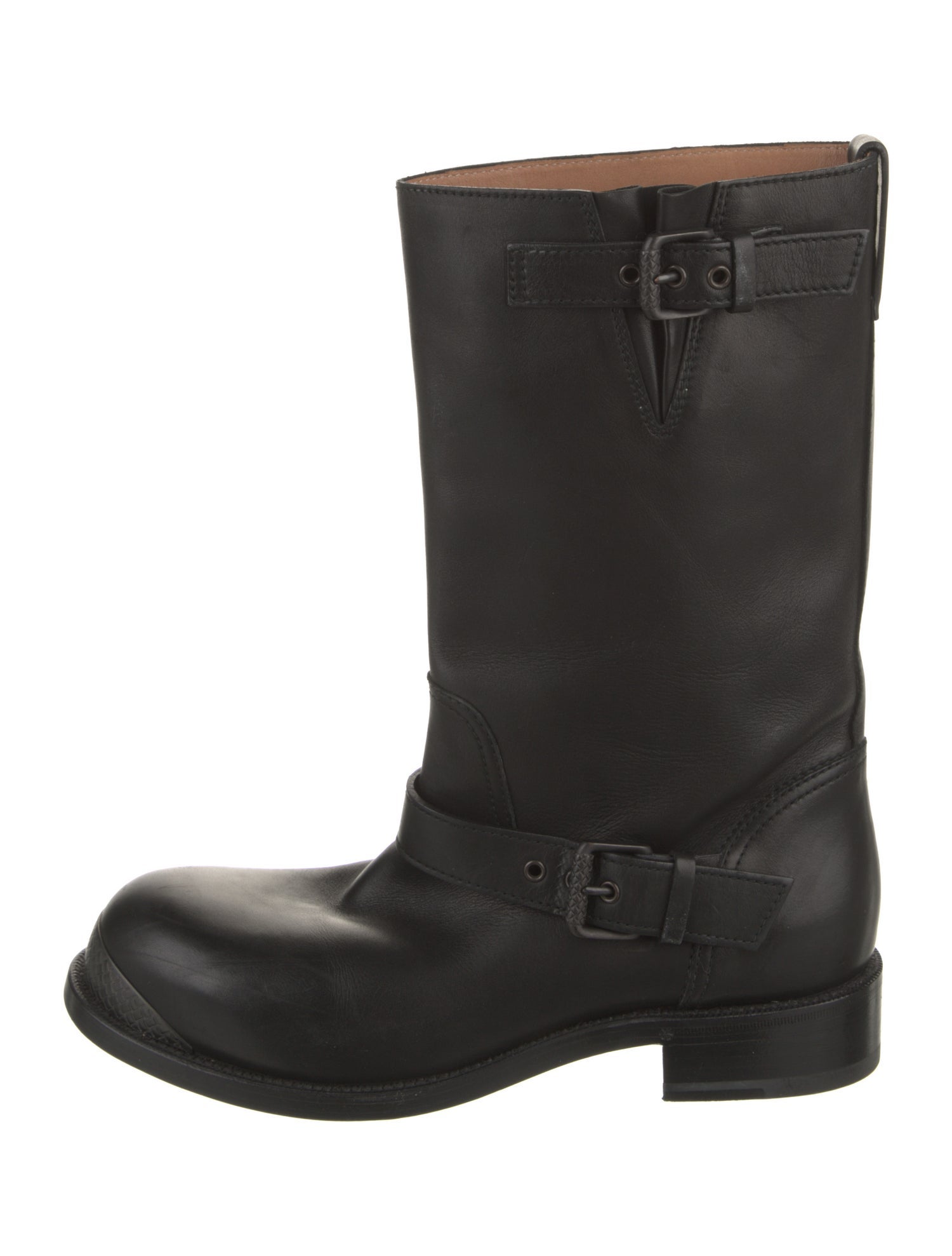 Bottega Veneta Leather Moto Boots