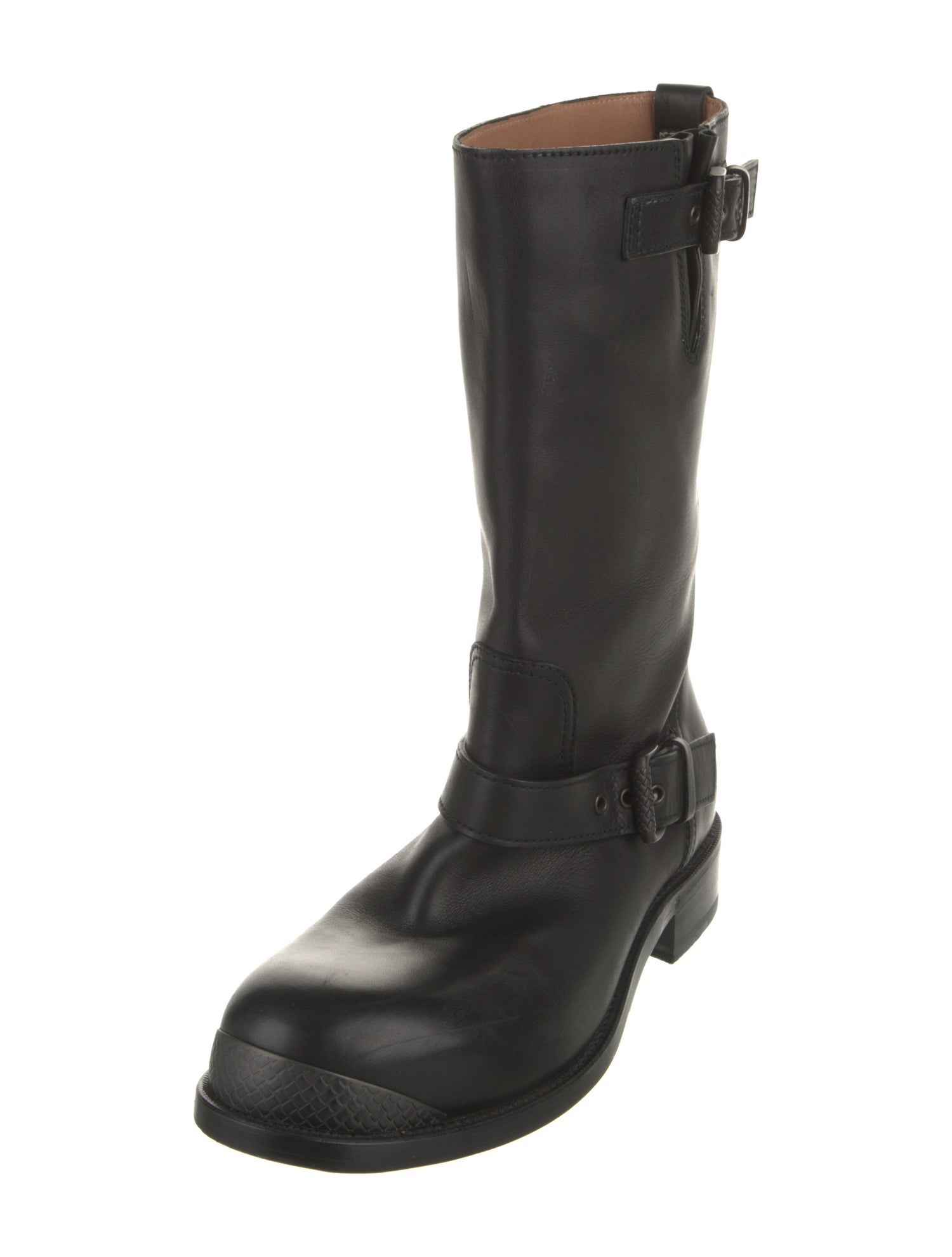 Bottega Veneta Leather Moto Boots