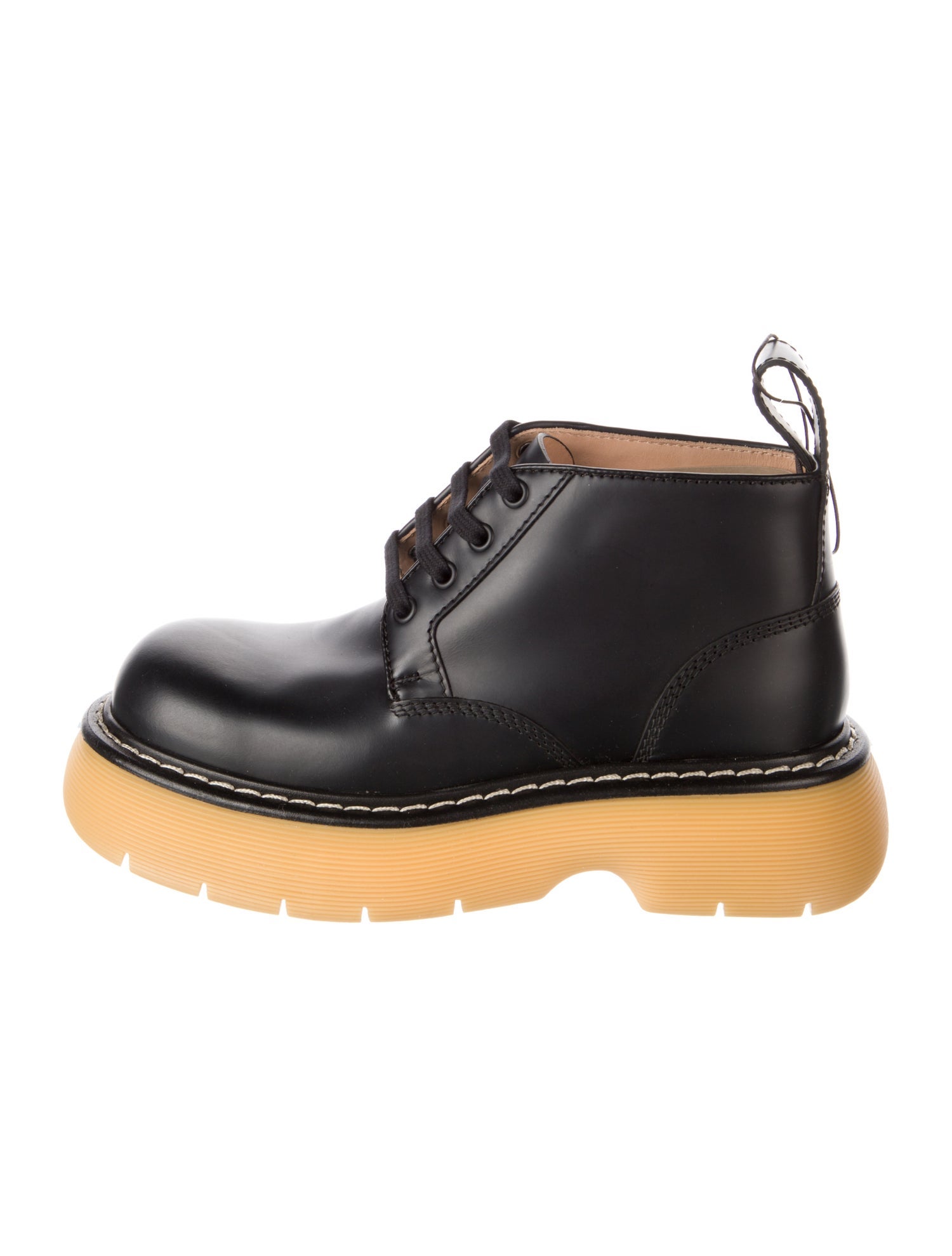 Bottega Veneta Leather Combat Boots