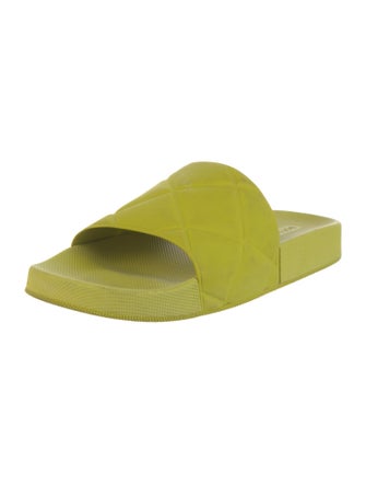 Bottega Veneta Quilted Pattern Rubber Slides