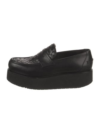 Bottega Veneta Intrecciato Weave Leather Loafers
