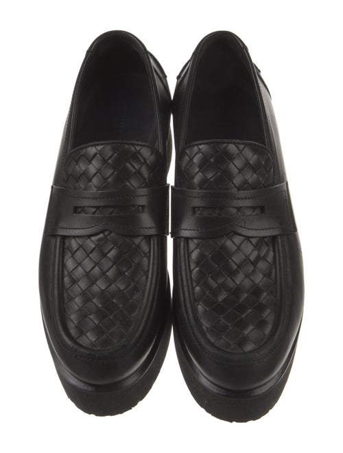 Bottega Veneta Intrecciato Weave Leather Loafers
