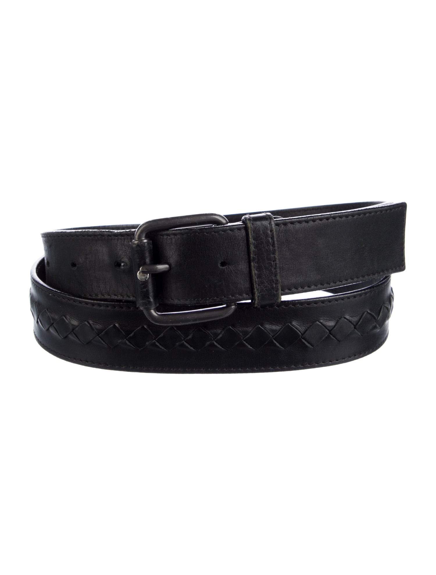 Bottega Veneta Intrecciato Weave Leather Waist Belt