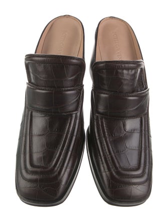 Bottega Veneta Embossed Leather Mules