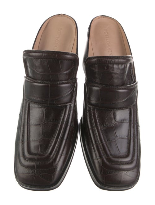 Bottega Veneta Embossed Leather Mules