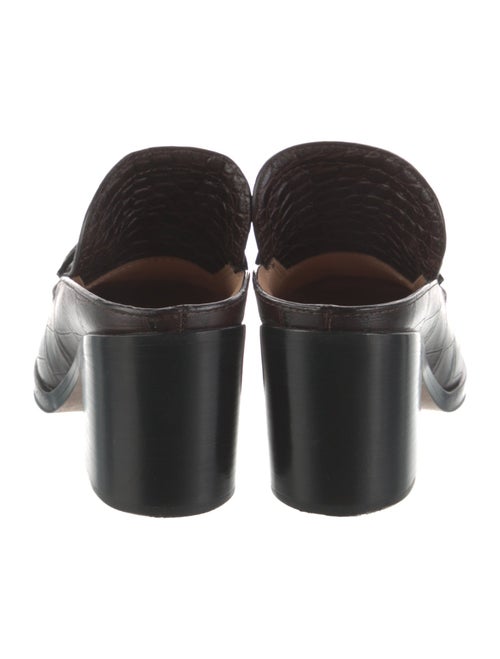 Bottega Veneta Embossed Leather Mules