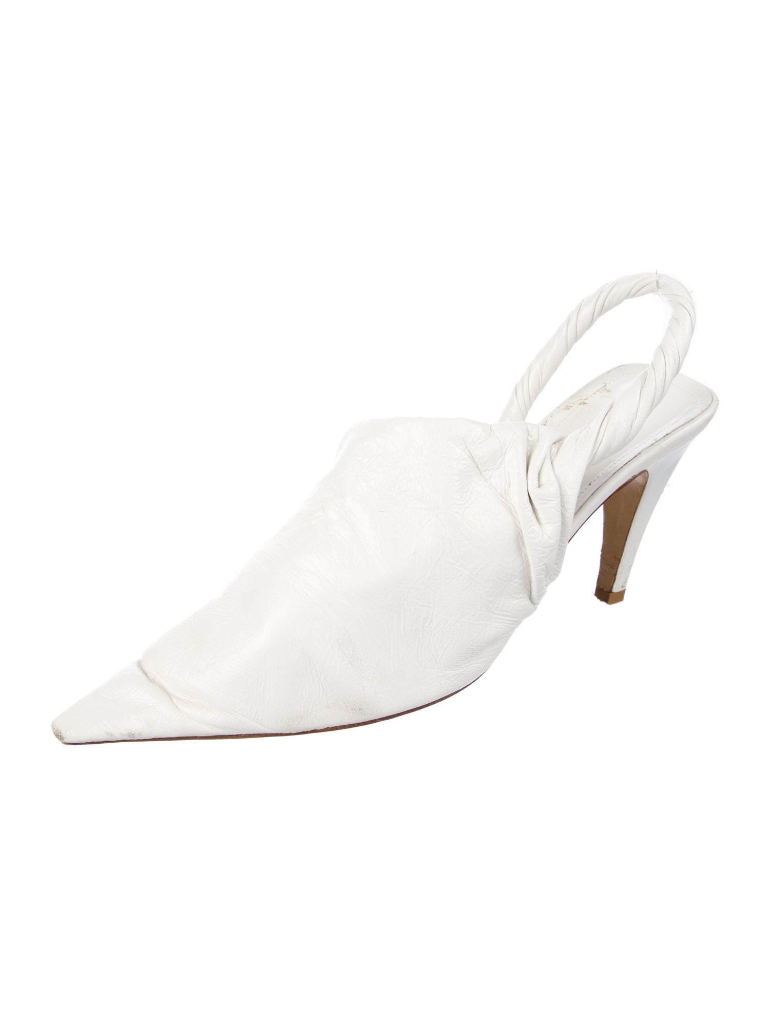 Bottega Veneta Leather Slingback Pumps