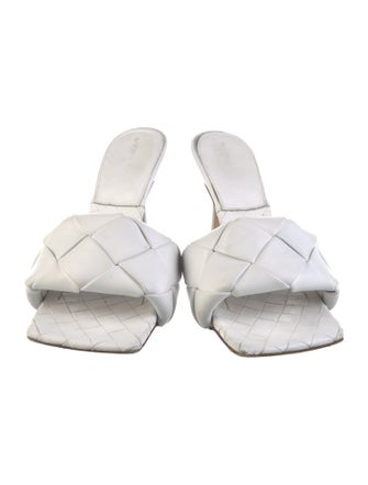 Bottega Veneta Intrecciato Weave Leather Slides