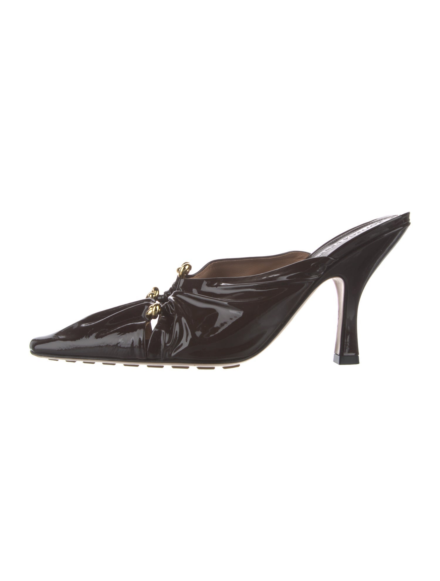 Bottega Veneta Patent Leather Mules