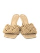 Bottega Veneta Intrecciato Weave Raffia Slides