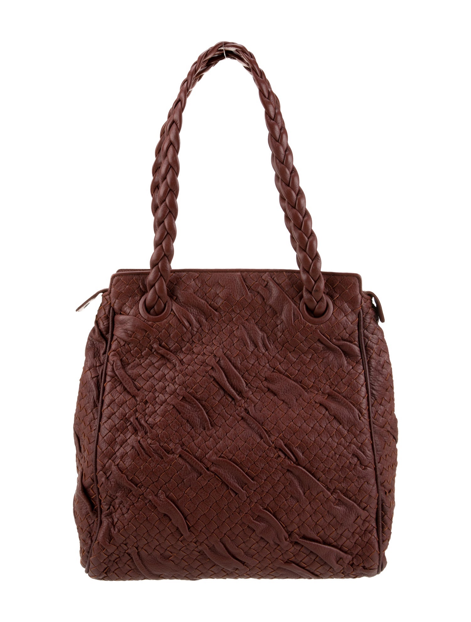 Bottega Veneta Leather Zip Shoulder Tote