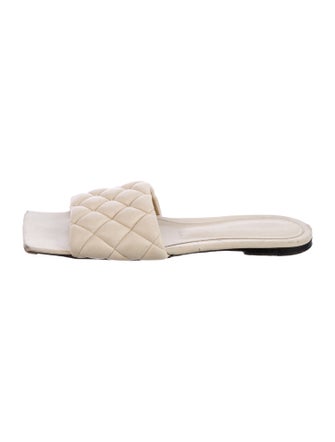 Bottega Veneta Padded Quilted Pattern Slides