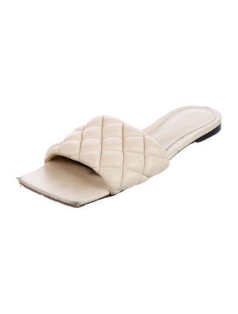 Bottega Veneta Padded Quilted Pattern Slides