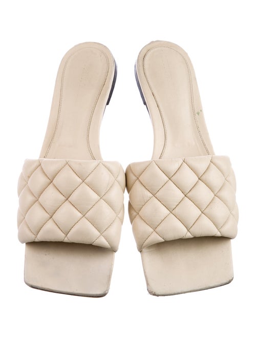Bottega Veneta Padded Quilted Pattern Slides
