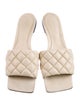 Bottega Veneta Padded Quilted Pattern Slides