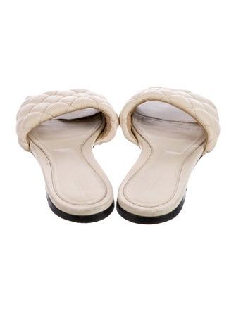 Bottega Veneta Padded Quilted Pattern Slides