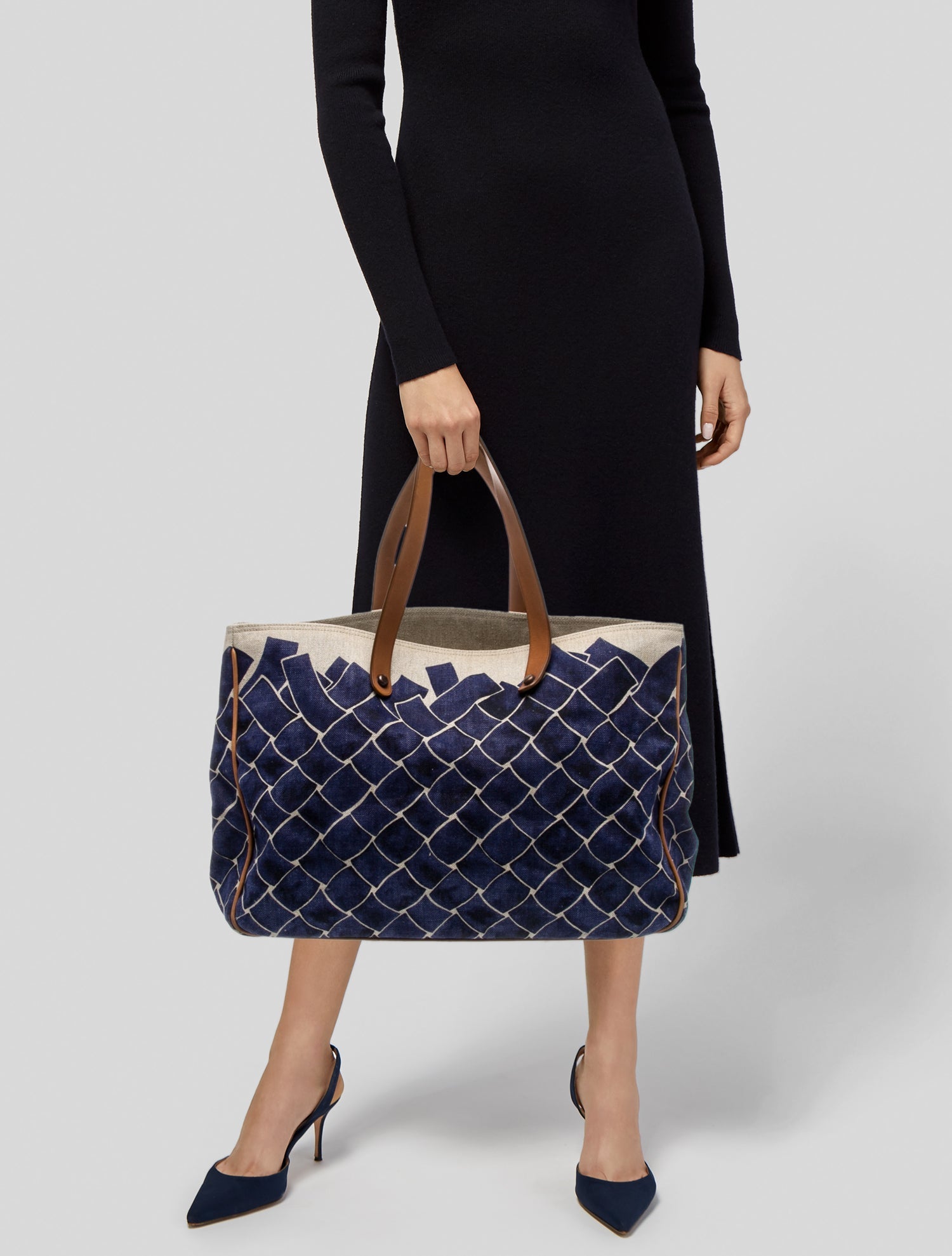 Bottega Veneta Canvas Weekender Bag