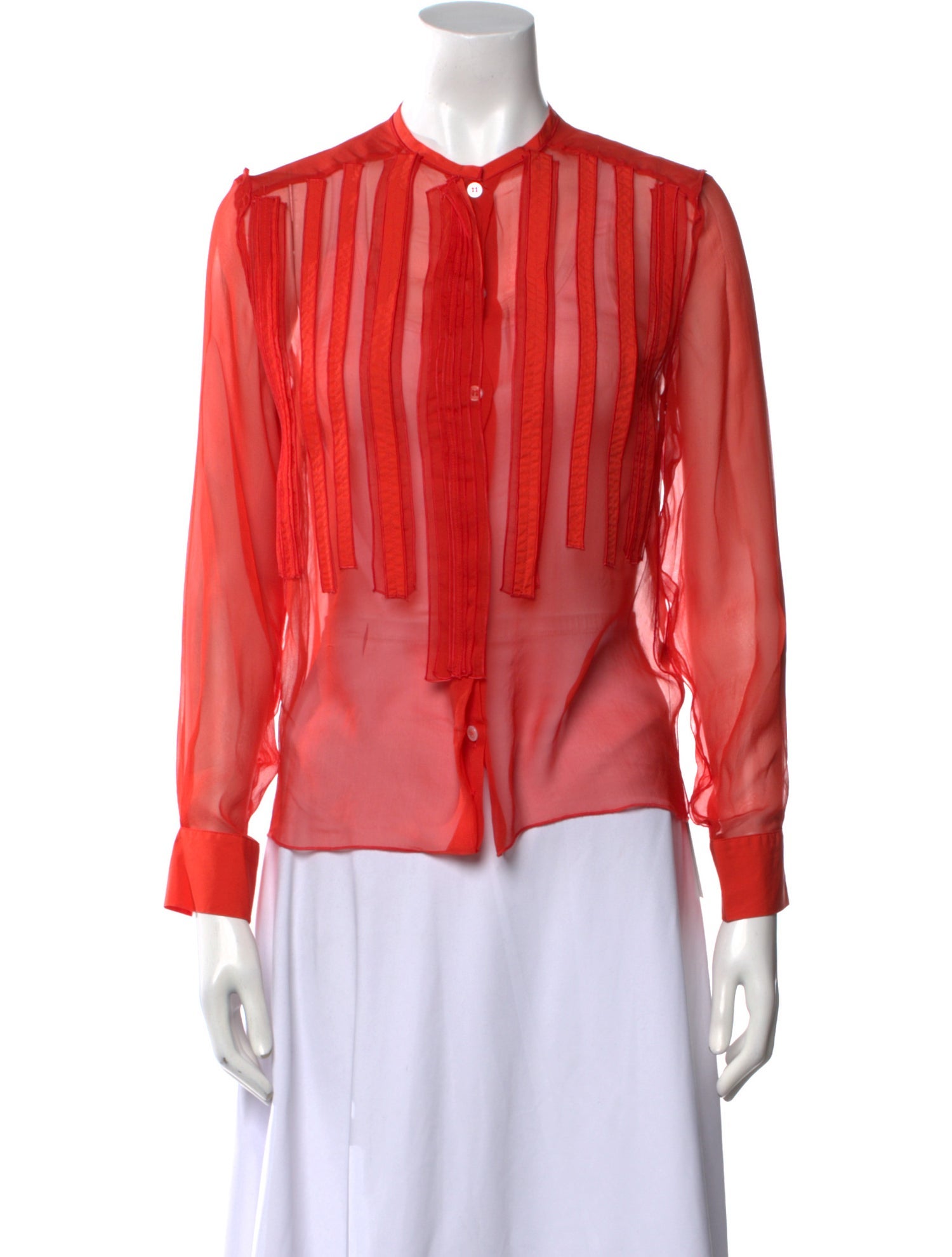 Bottega Veneta Silk Crew Neck Blouse