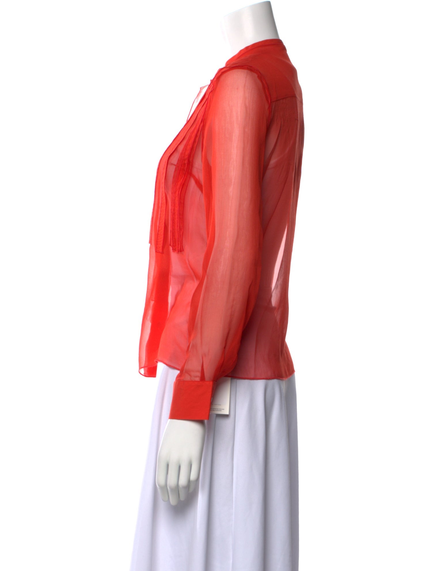 Bottega Veneta Silk Crew Neck Blouse