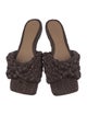 Bottega Veneta Raffia Intrecciato Weave Slides