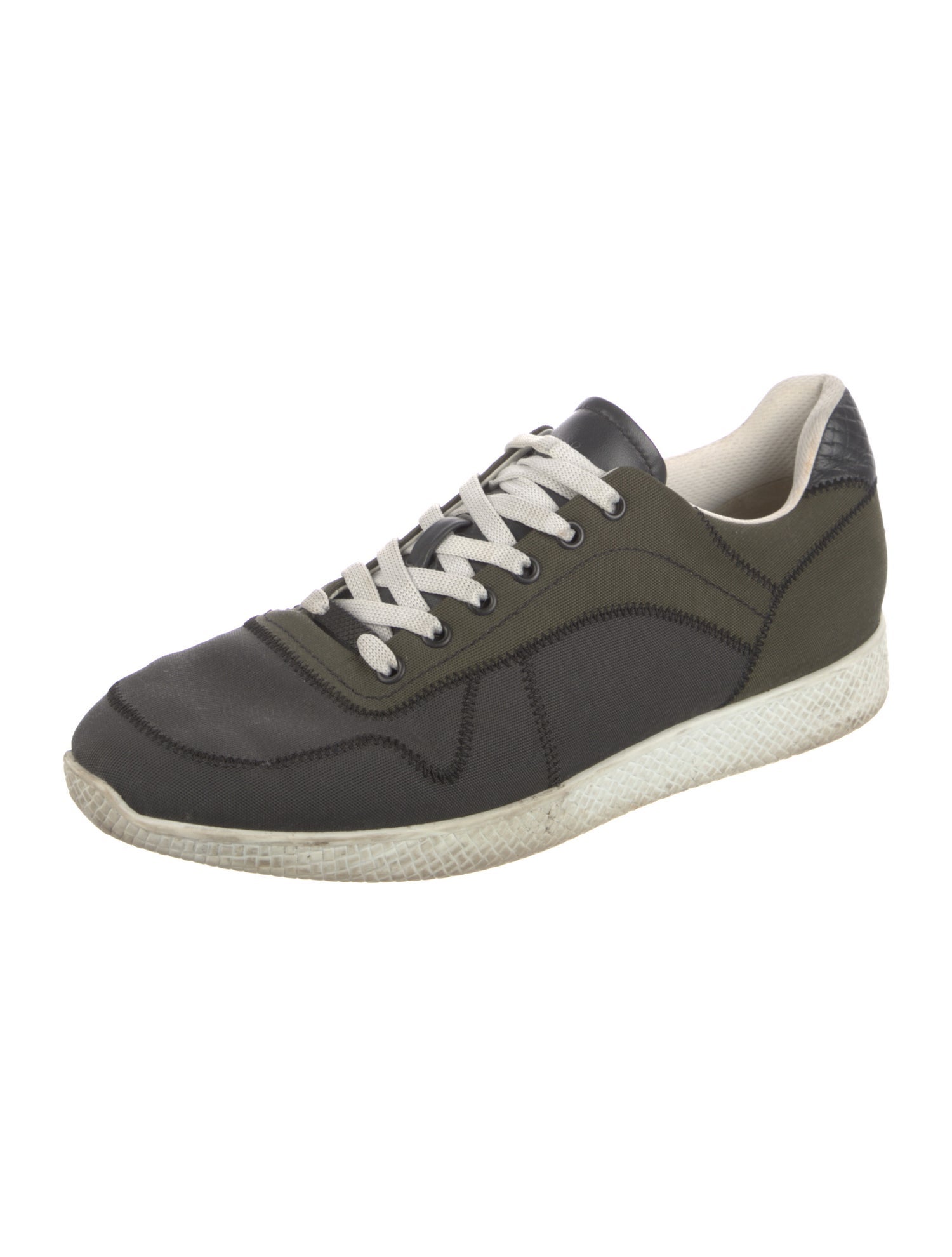Bottega Veneta Intrecciato Weave Canvas Sneakers