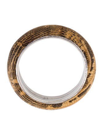 Bottega Veneta Python Leather Bangle Bracelet