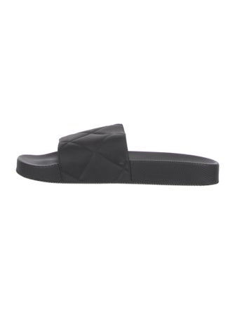Bottega Veneta Intrecciato Weave Rubber Slides