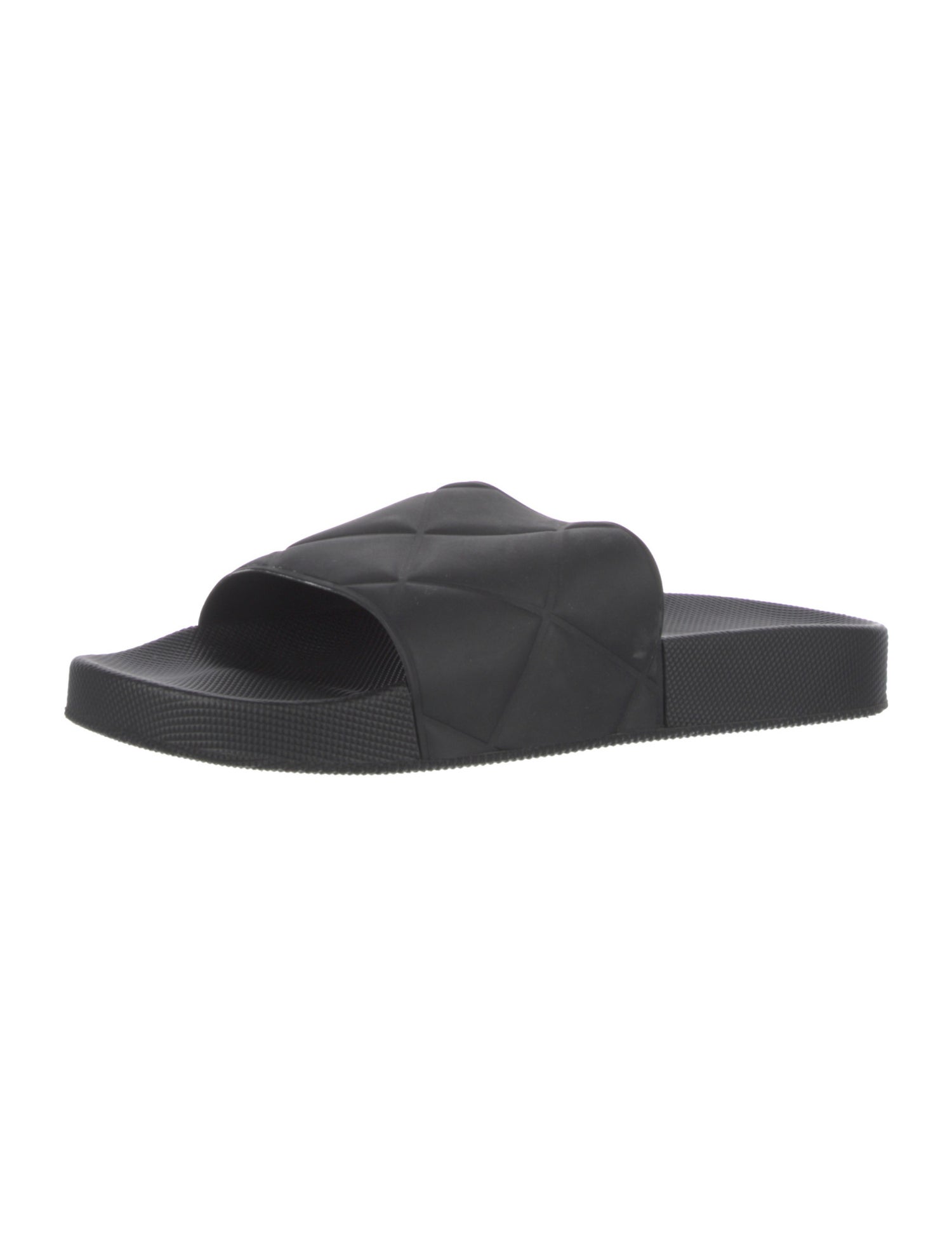 Bottega Veneta Intrecciato Weave Rubber Slides