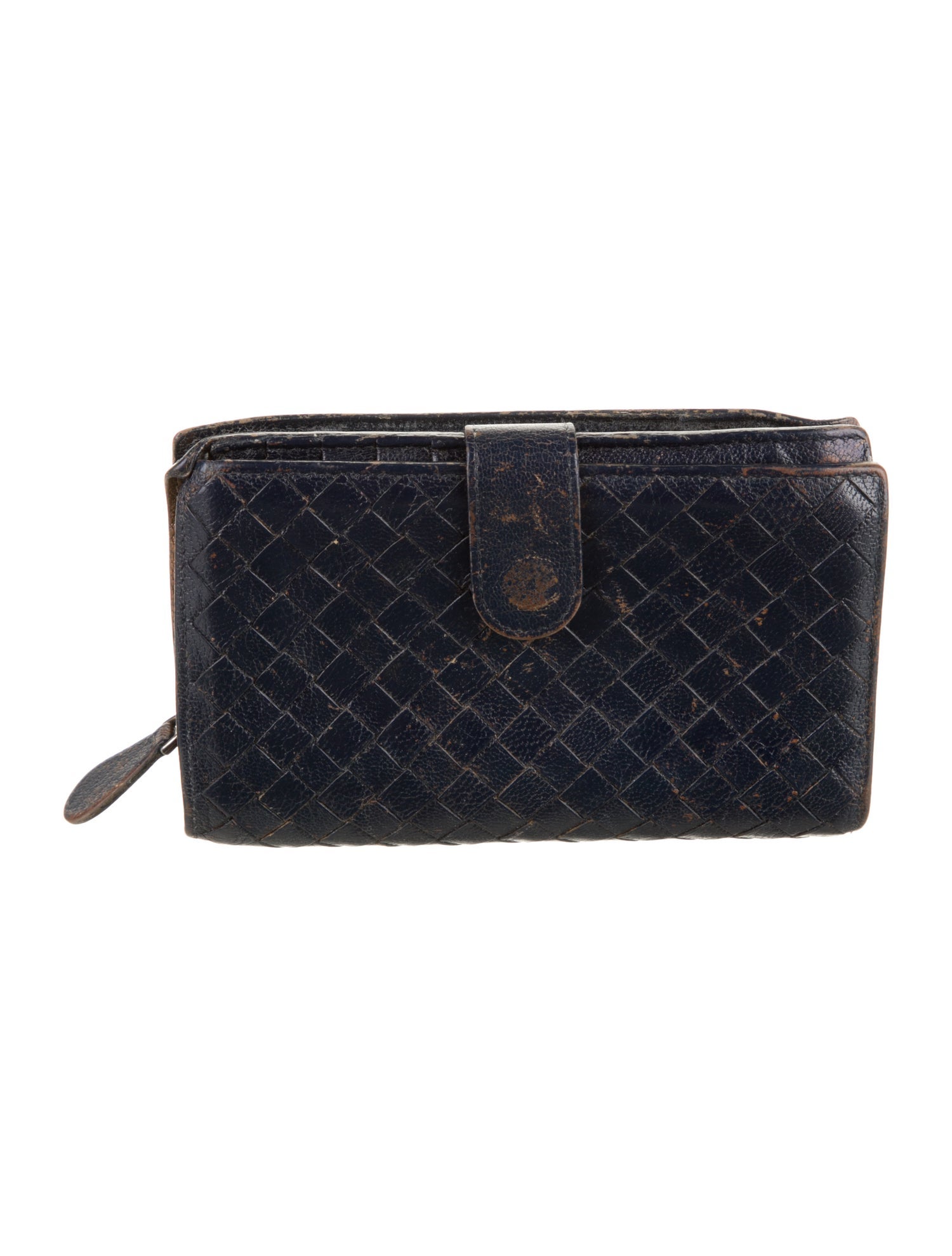 Bottega Veneta Intrecciato Weave Leather Wristlet