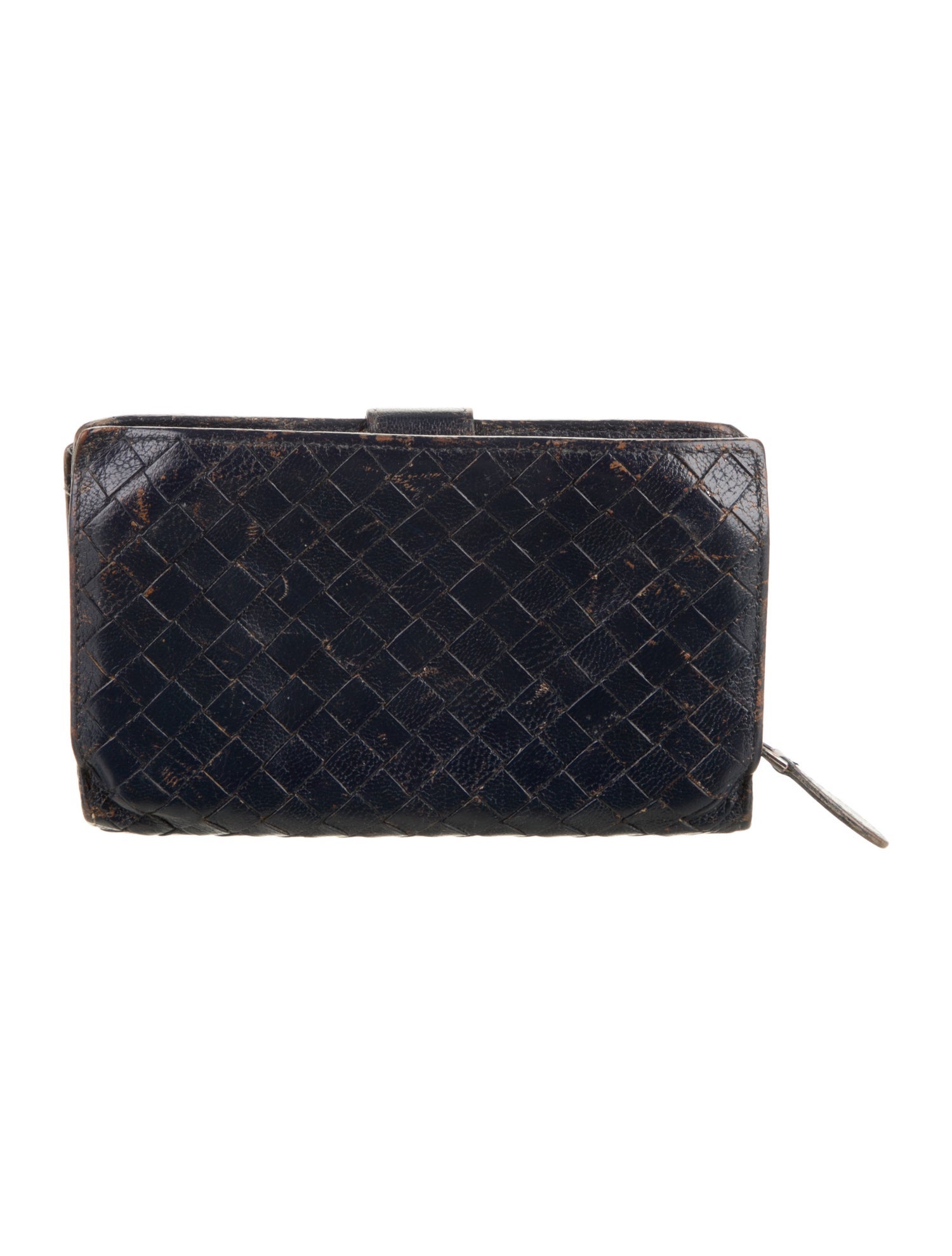 Bottega Veneta Intrecciato Weave Leather Wristlet