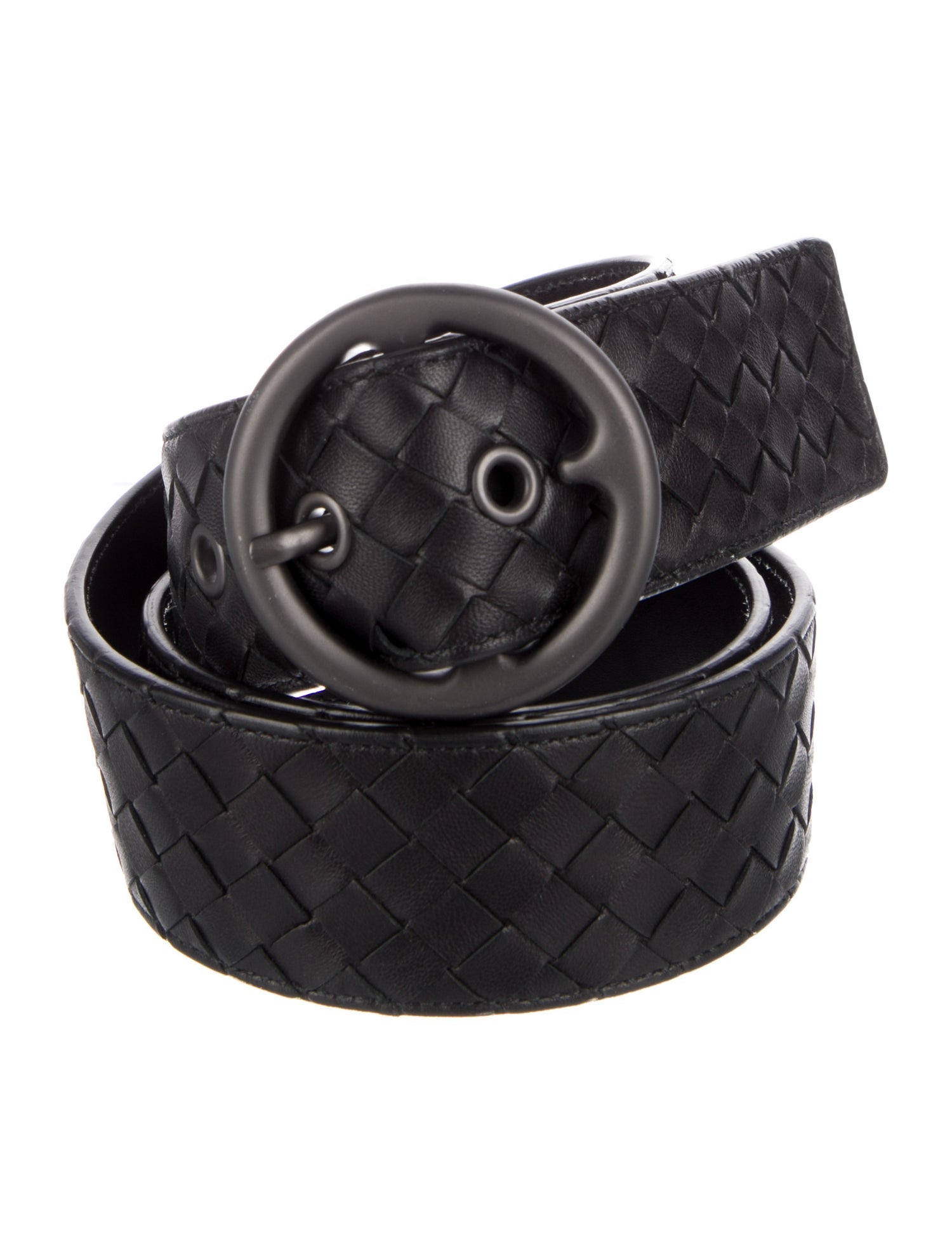 Bottega Veneta Intrecciato Weave Leather Belt