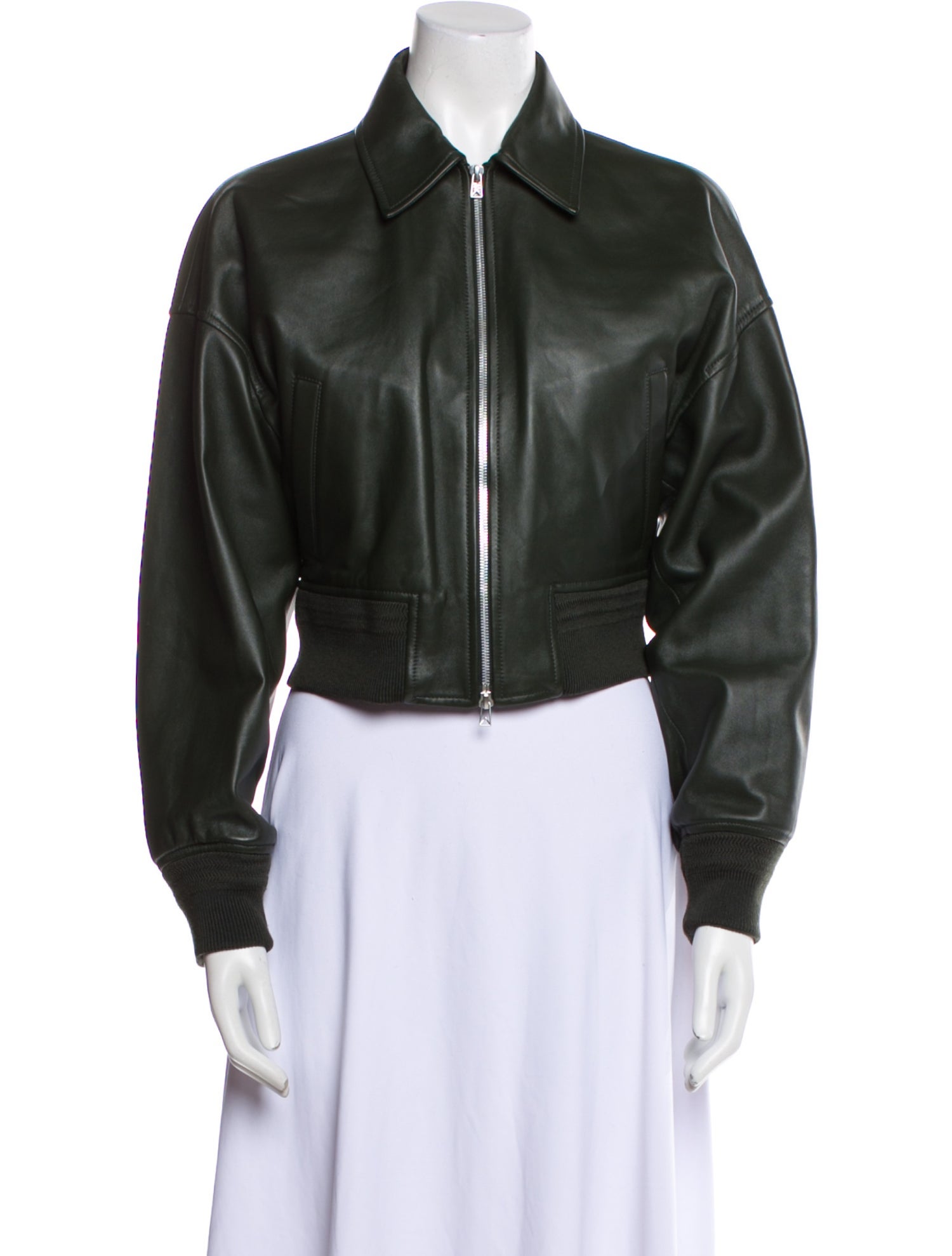 Bottega Veneta Leather Bomber Jacket