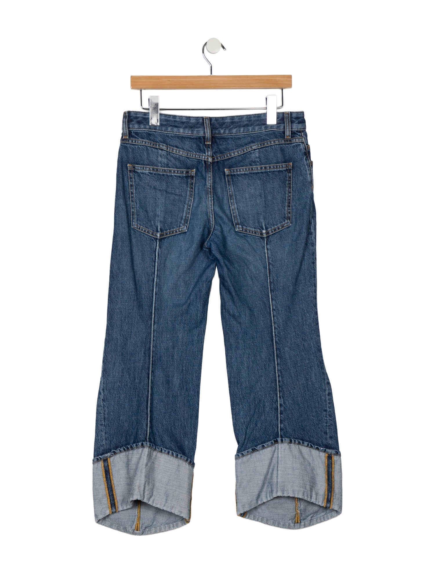 Bottega Veneta Mid-Rise Wide Leg Jeans