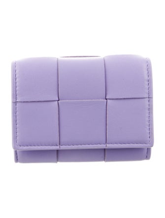 Bottega Veneta Maxi Intrecciato Card Case Intrecciato Weave Compact Wallet