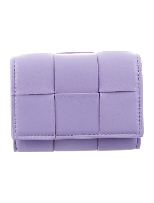 Bottega Veneta Maxi Intrecciato Card Case Intrecciato Weave Compact Wallet