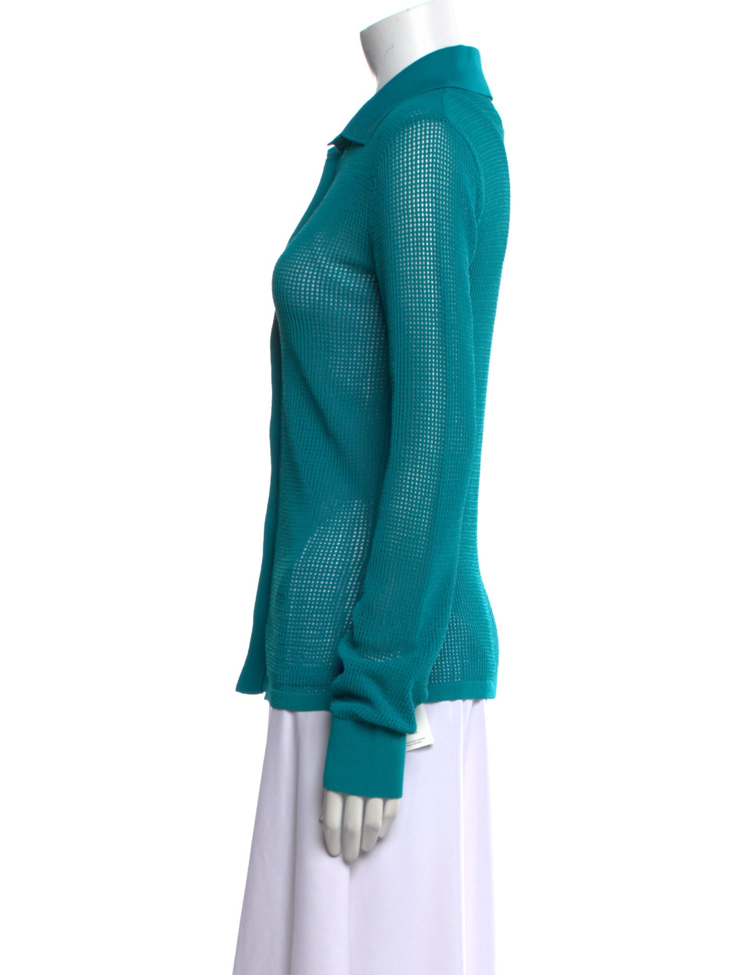 Bottega Veneta Long Sleeve Button-Up Top