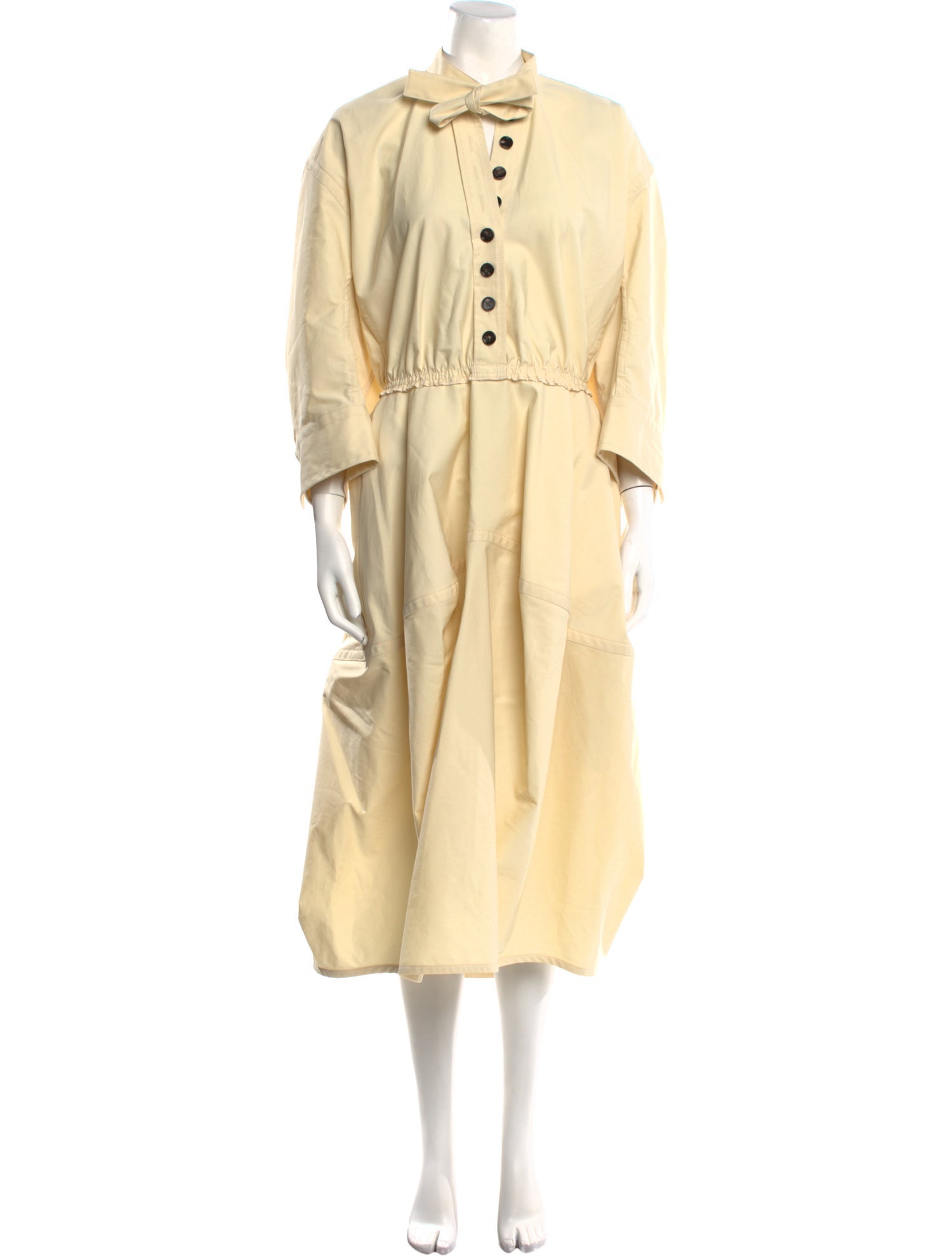 Bottega Veneta Mock Neck Long Dress