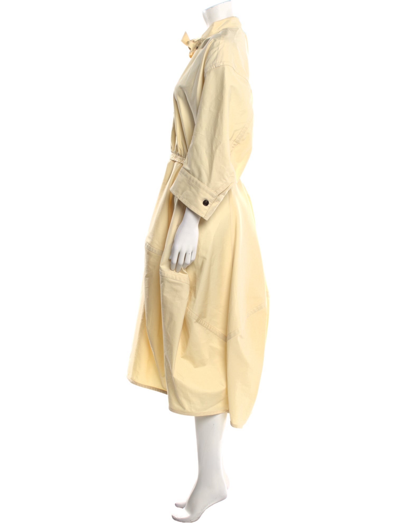 Bottega Veneta Mock Neck Long Dress