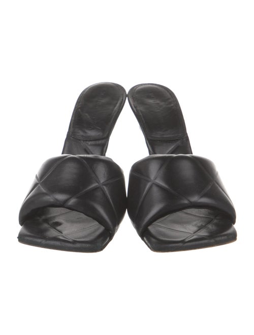 Bottega Veneta Quilted Pattern Leather Slides