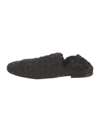Bottega Veneta Intrecciato Weave Satin Loafers
