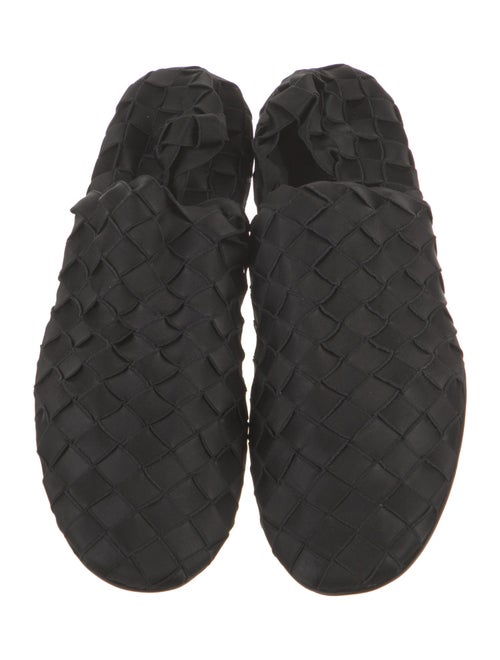 Bottega Veneta Intrecciato Weave Satin Loafers