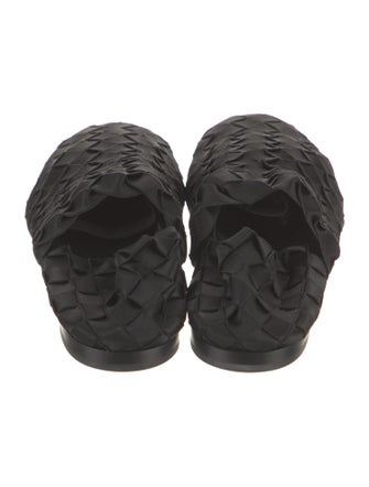 Bottega Veneta Intrecciato Weave Satin Loafers