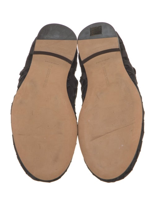 Bottega Veneta Intrecciato Weave Satin Loafers