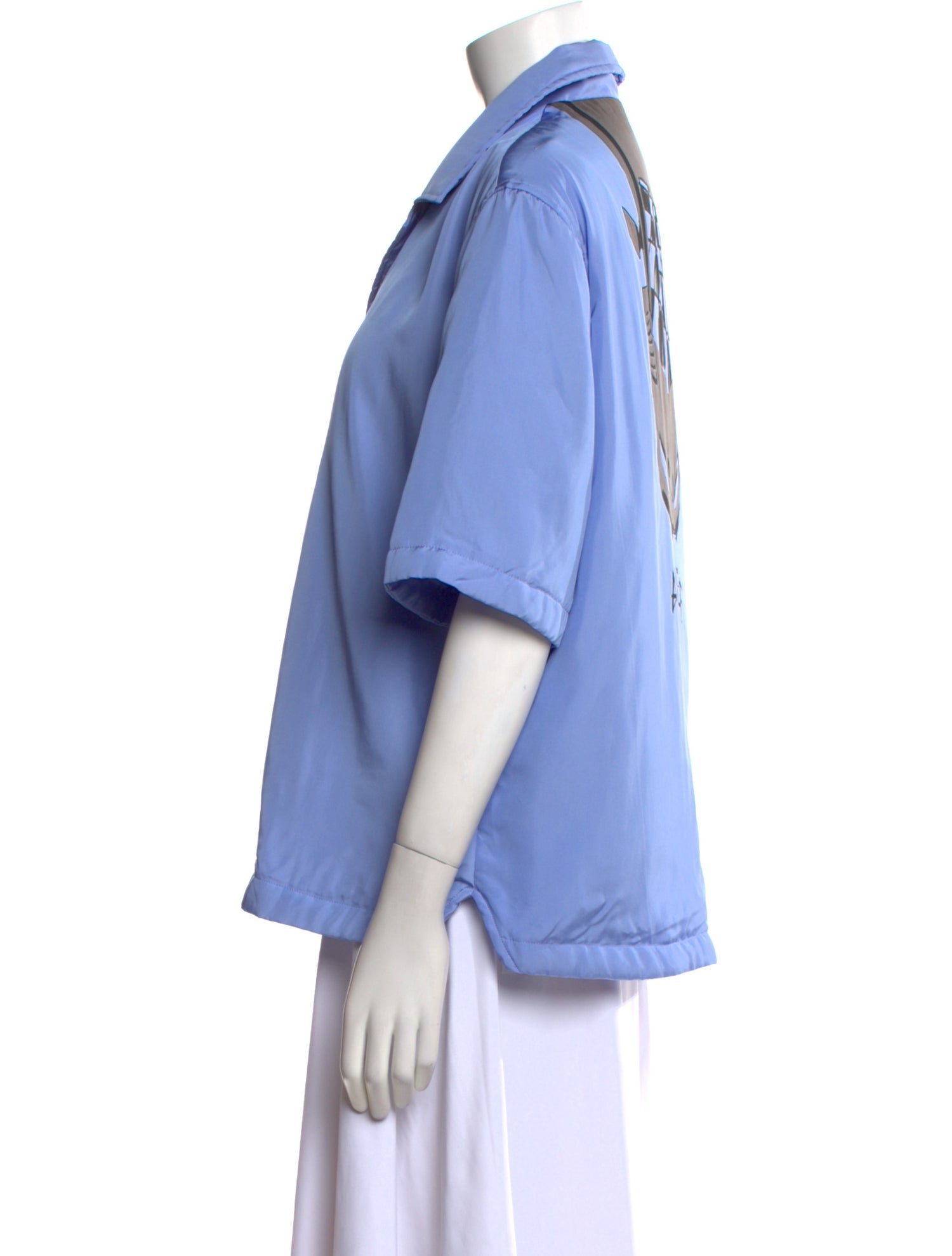 Bottega Veneta Short Sleeve Button-Up Top