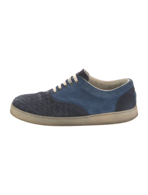 Bottega Veneta Intrecciato Weave Suede Sneakers